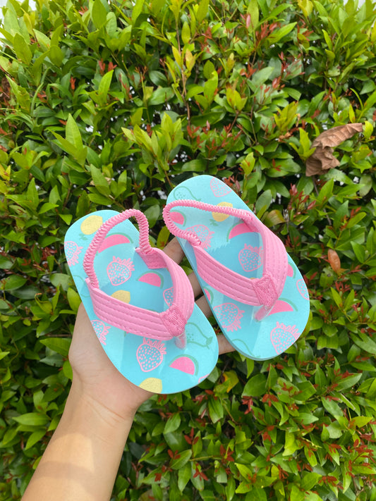 Girls Watermelon Lemon printed Flip flop